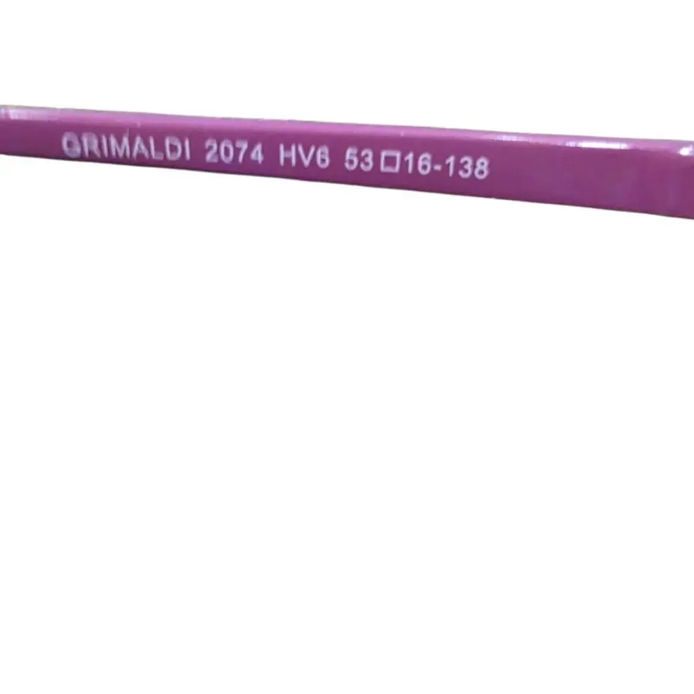 Grimaldi 2074 HV6 Nelda Purple Pink Eyeglass Frames 53-16-138 Italy